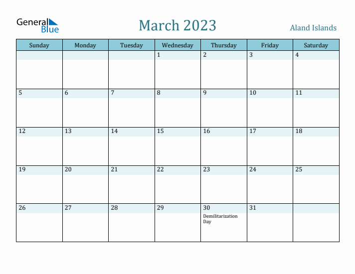 March 2023 Calendar with Holidays