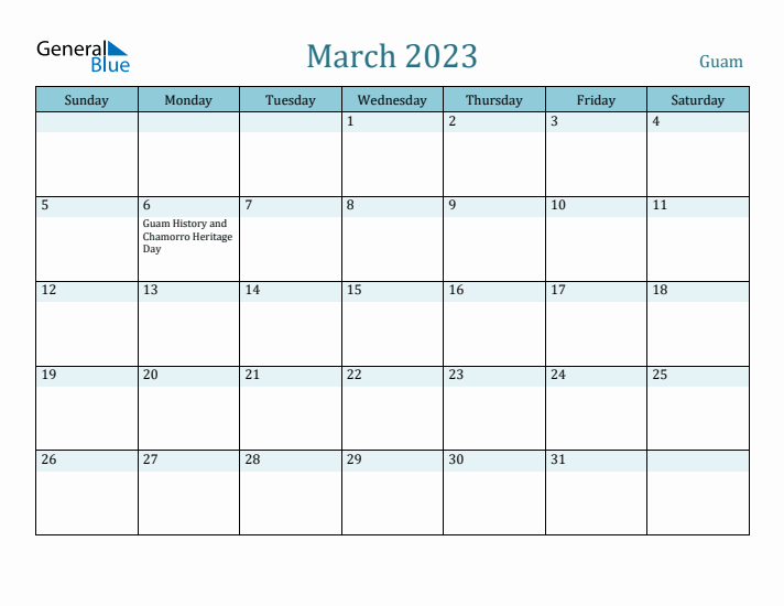 March 2023 Calendar with Holidays