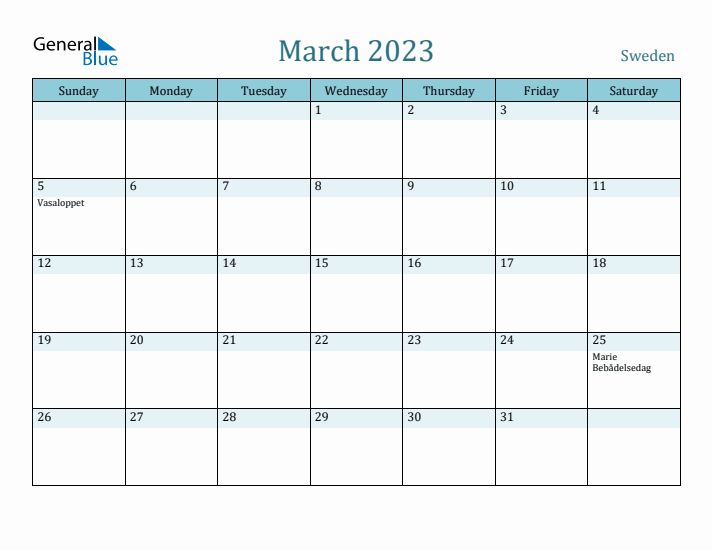 March 2023 Calendar with Holidays