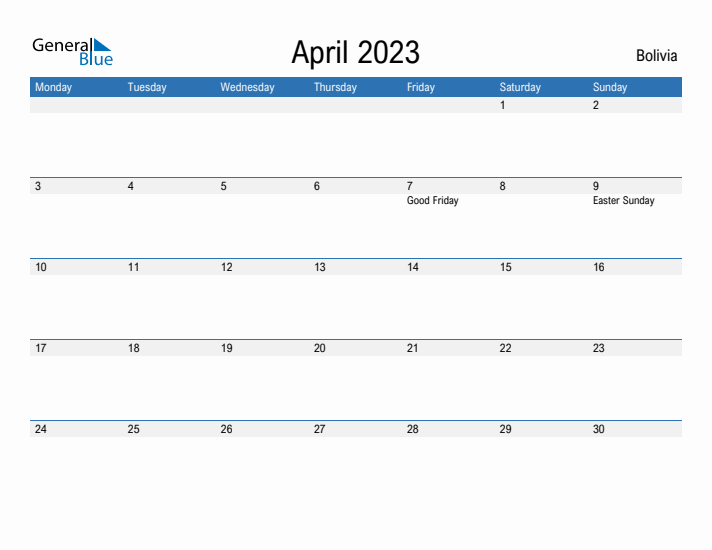 Fillable April 2023 Calendar