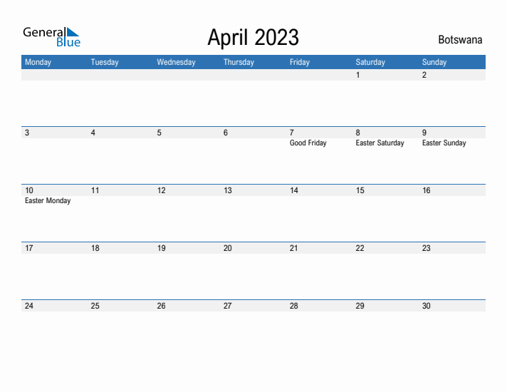 Fillable April 2023 Calendar