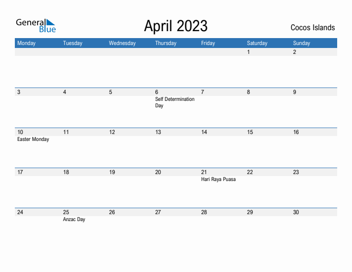 Fillable April 2023 Calendar