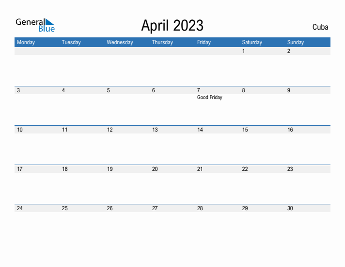 Fillable April 2023 Calendar