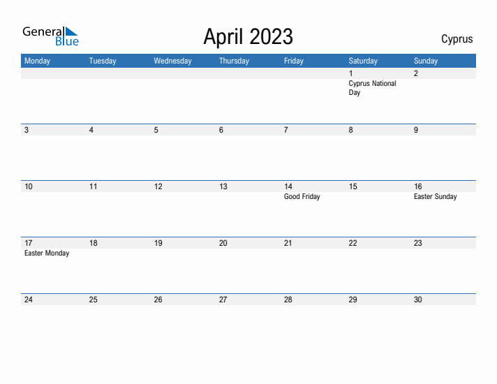 Fillable April 2023 Calendar