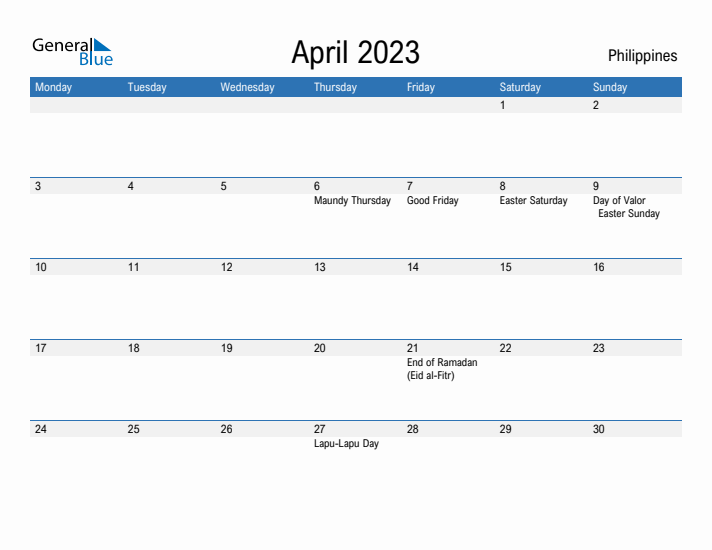 Fillable April 2023 Calendar