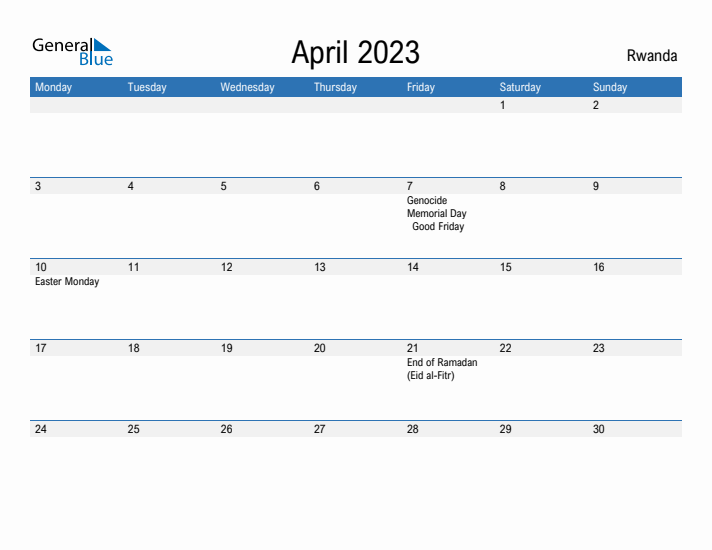 Fillable April 2023 Calendar