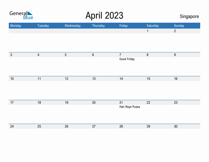 Fillable April 2023 Calendar