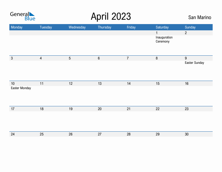 Fillable April 2023 Calendar