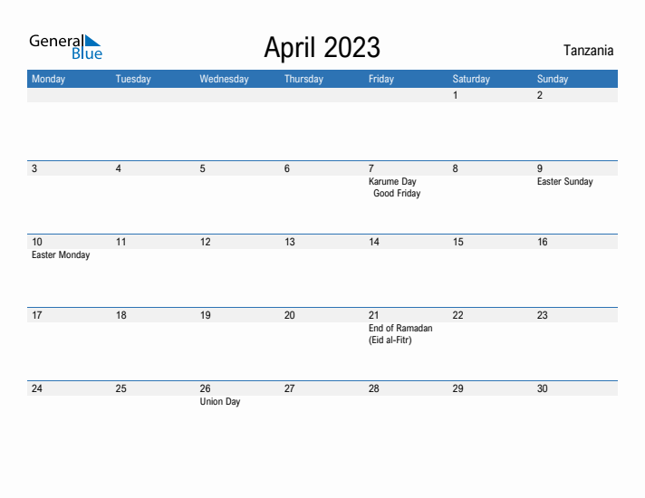 Fillable April 2023 Calendar