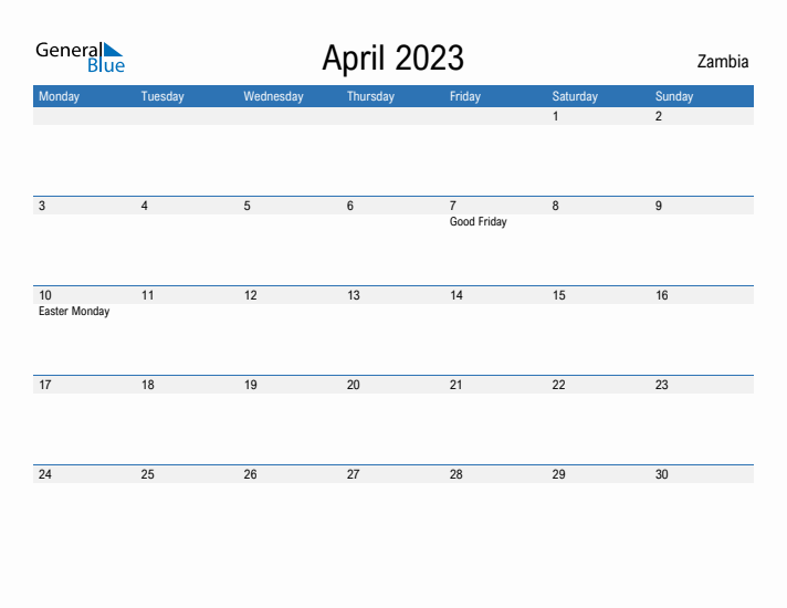 Fillable April 2023 Calendar