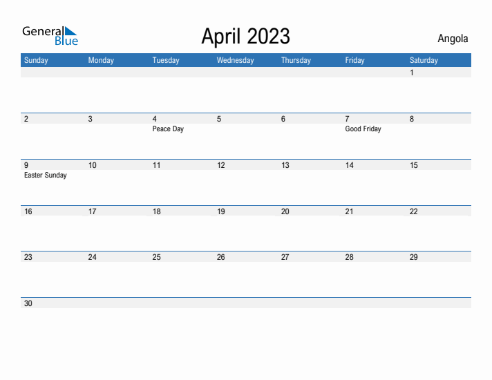 Fillable April 2023 Calendar