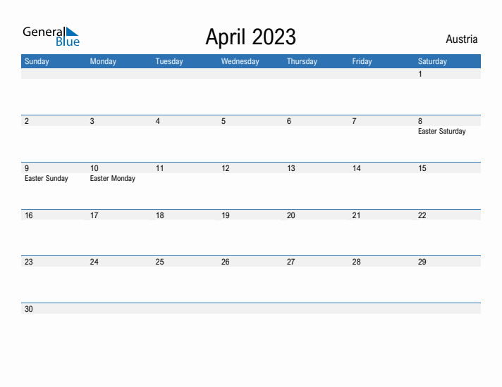 Fillable April 2023 Calendar