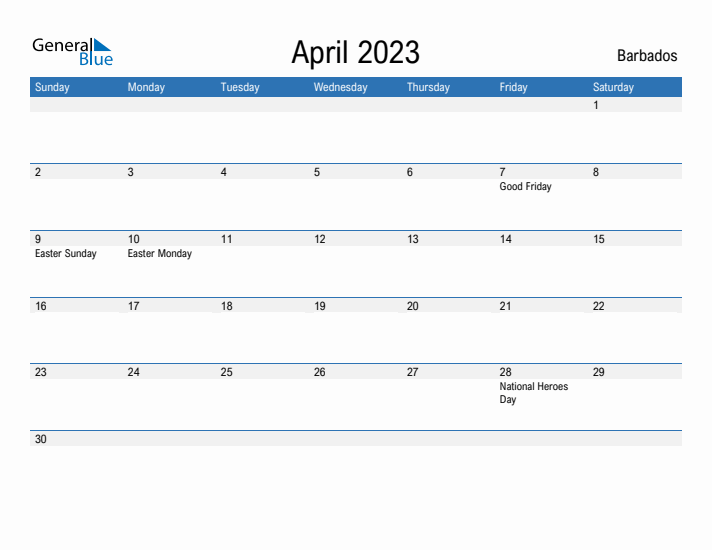 Fillable April 2023 Calendar