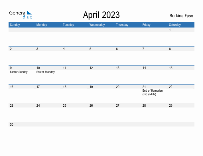 Fillable April 2023 Calendar