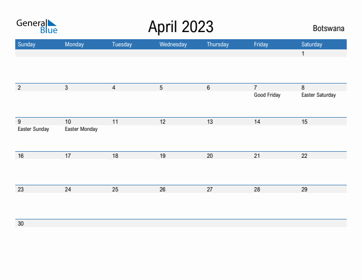 Fillable April 2023 Calendar