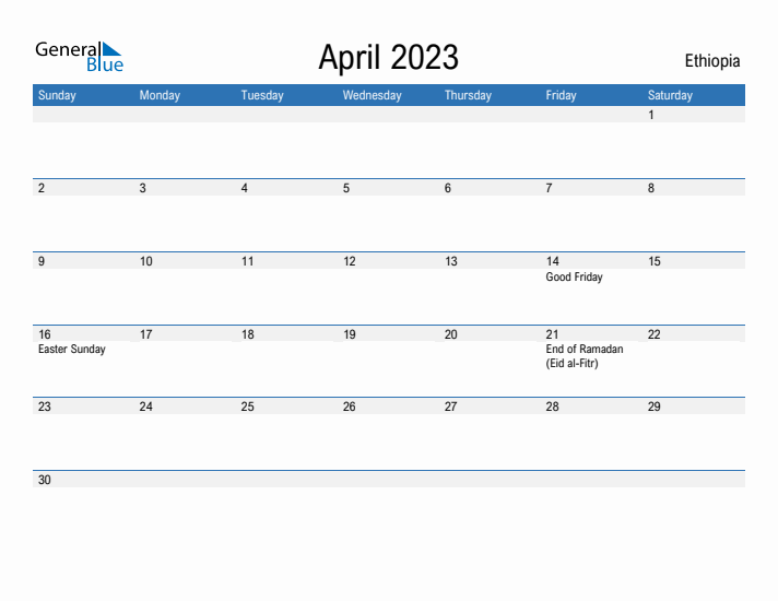 Fillable April 2023 Calendar