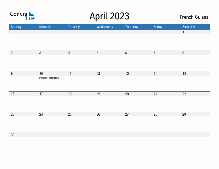 Fillable April 2023 Calendar