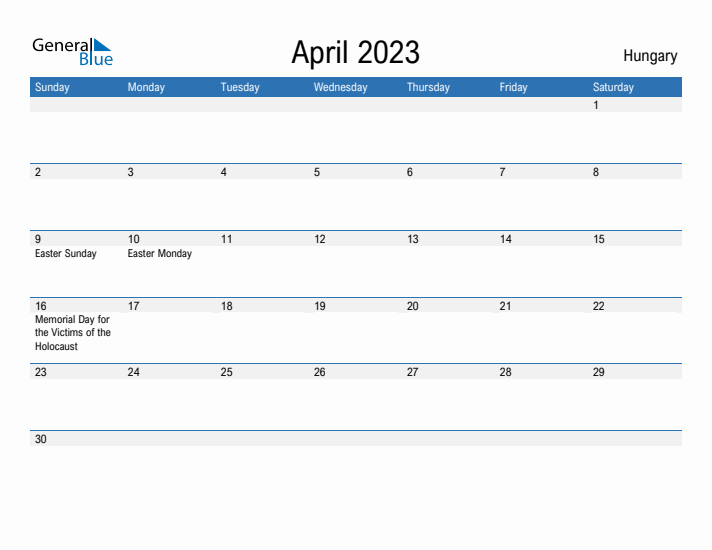 Fillable April 2023 Calendar