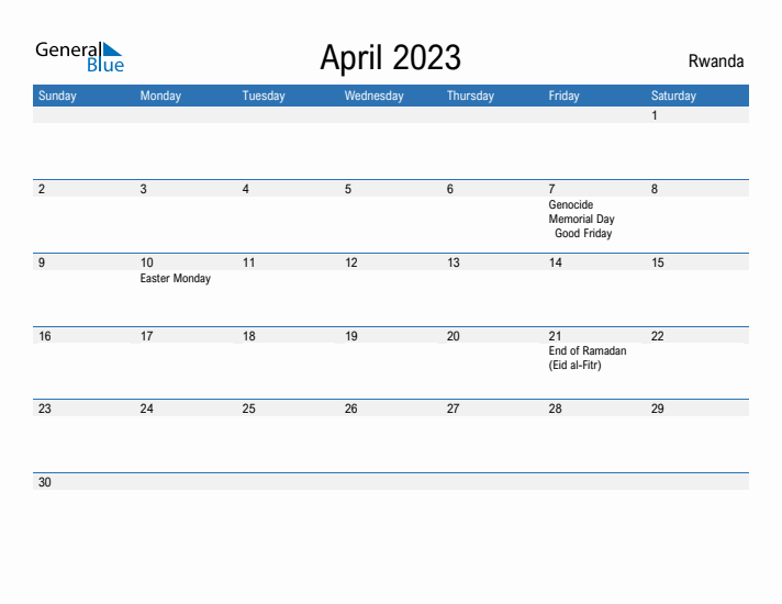 Fillable April 2023 Calendar