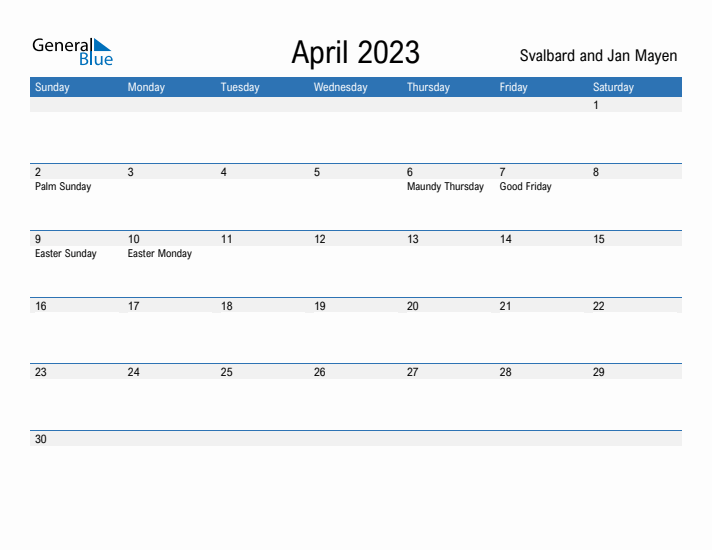 Fillable April 2023 Calendar