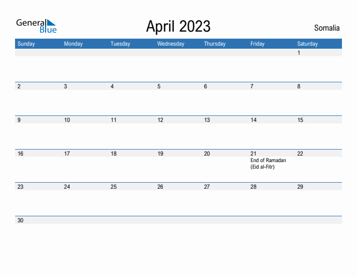 Fillable April 2023 Calendar