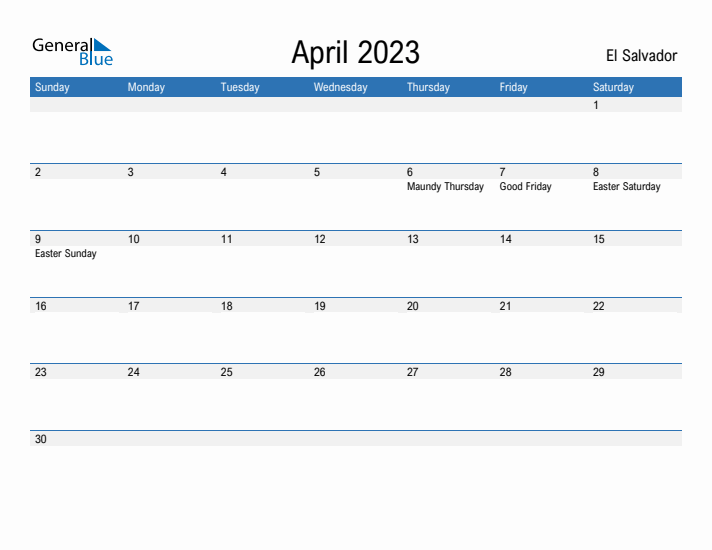 Fillable April 2023 Calendar