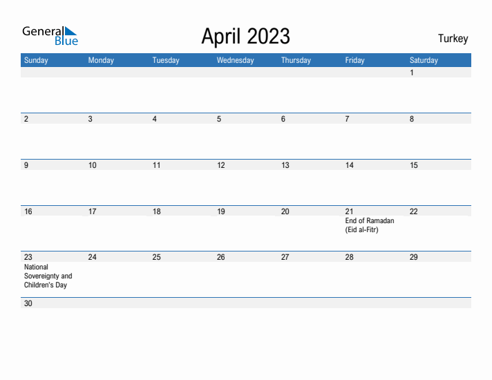 Fillable April 2023 Calendar