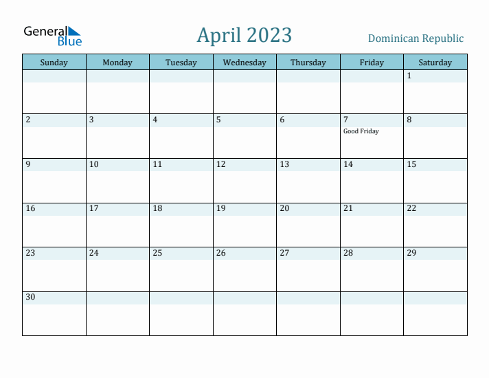 April 2023 Calendar with Holidays