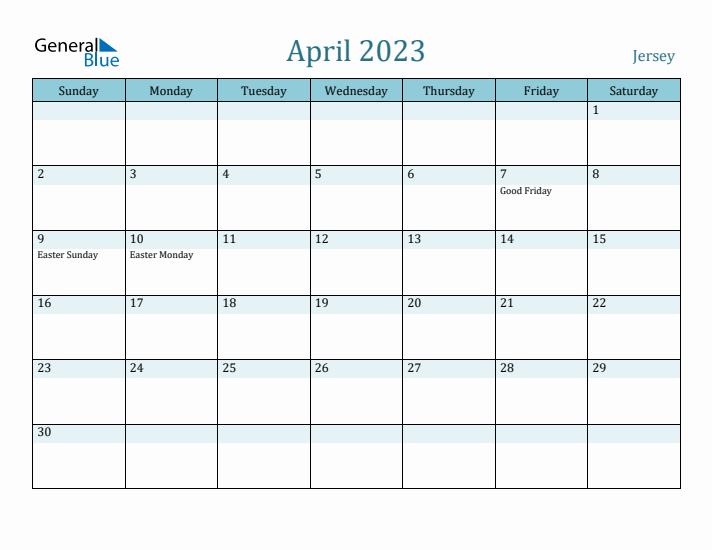 April 2023 Calendar with Holidays