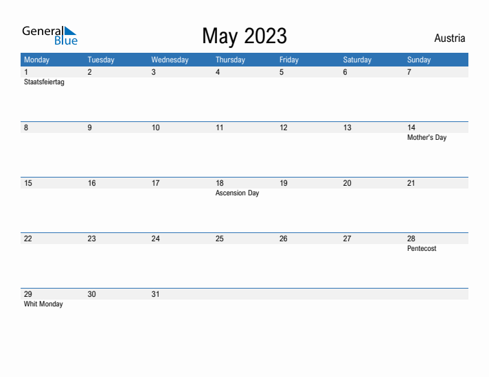 Fillable May 2023 Calendar