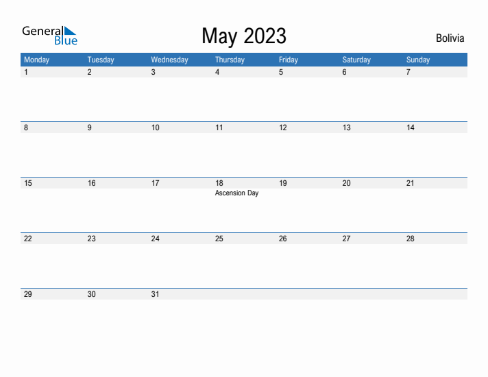 Fillable May 2023 Calendar