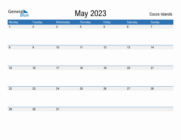 Fillable May 2023 Calendar