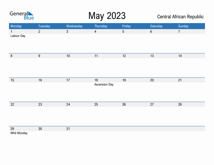 Fillable May 2023 Calendar