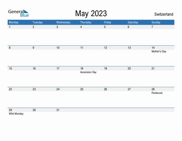 Fillable May 2023 Calendar