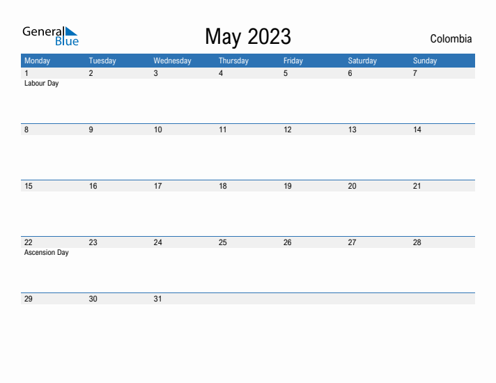 Fillable May 2023 Calendar