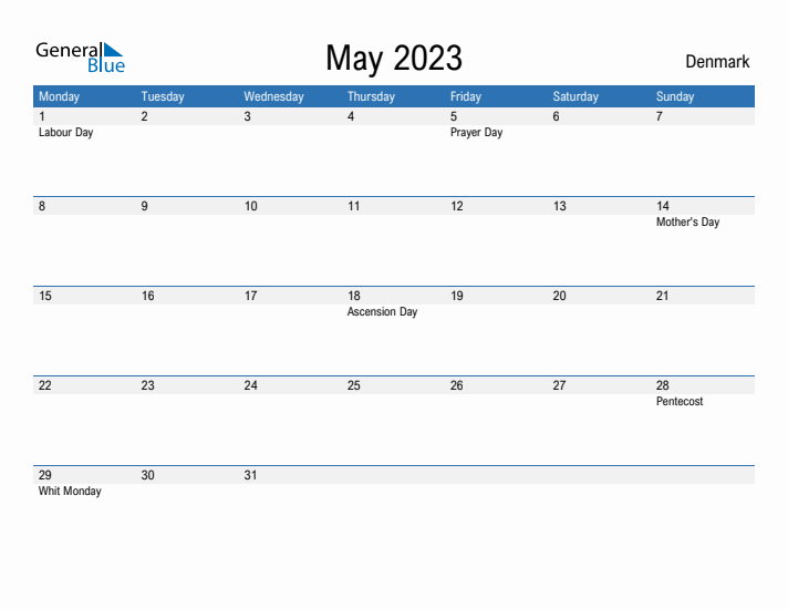 Fillable May 2023 Calendar