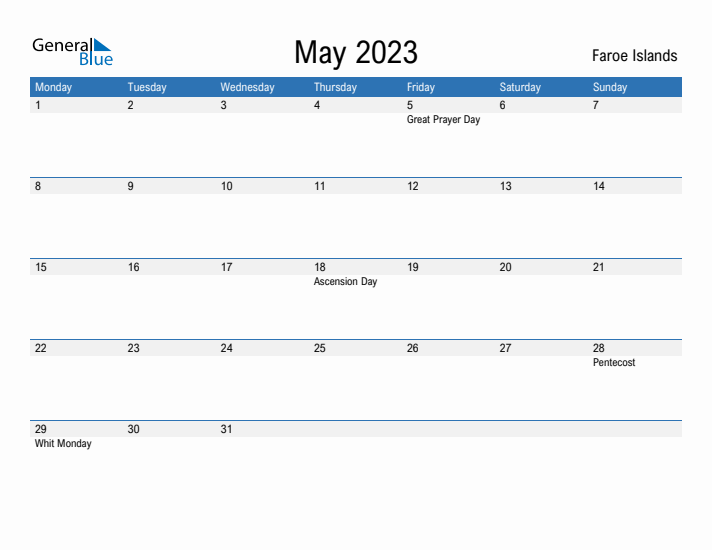 Fillable May 2023 Calendar