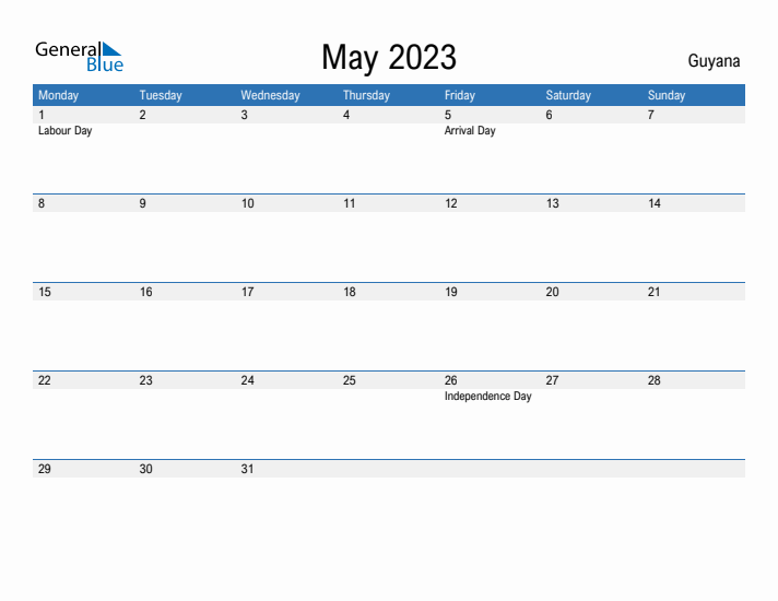 Fillable May 2023 Calendar