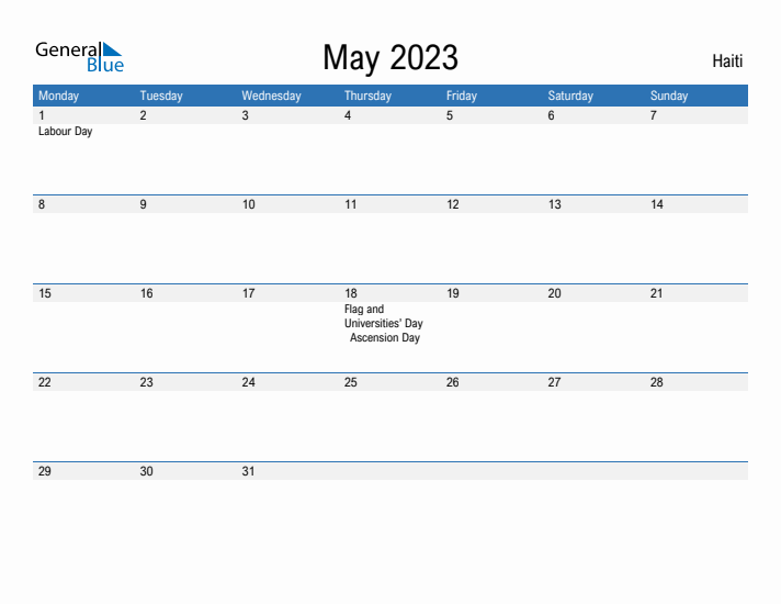 Fillable May 2023 Calendar