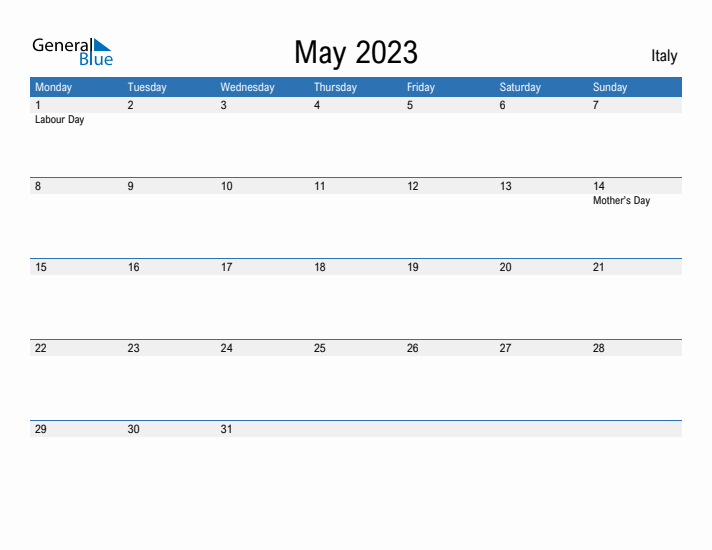 Fillable May 2023 Calendar