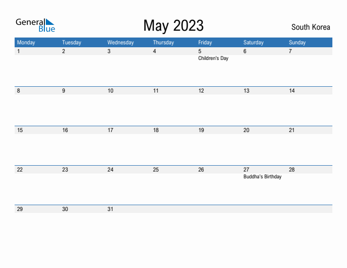 Fillable May 2023 Calendar