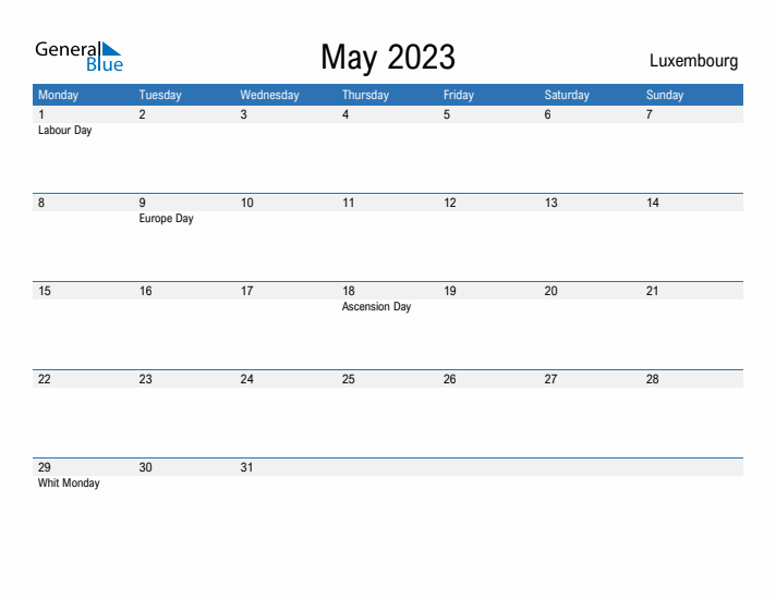 Fillable May 2023 Calendar