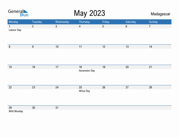 Fillable May 2023 Calendar