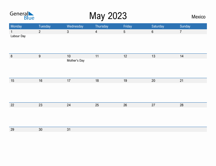 Fillable May 2023 Calendar