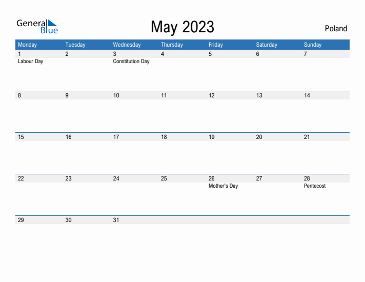 Fillable May 2023 Calendar