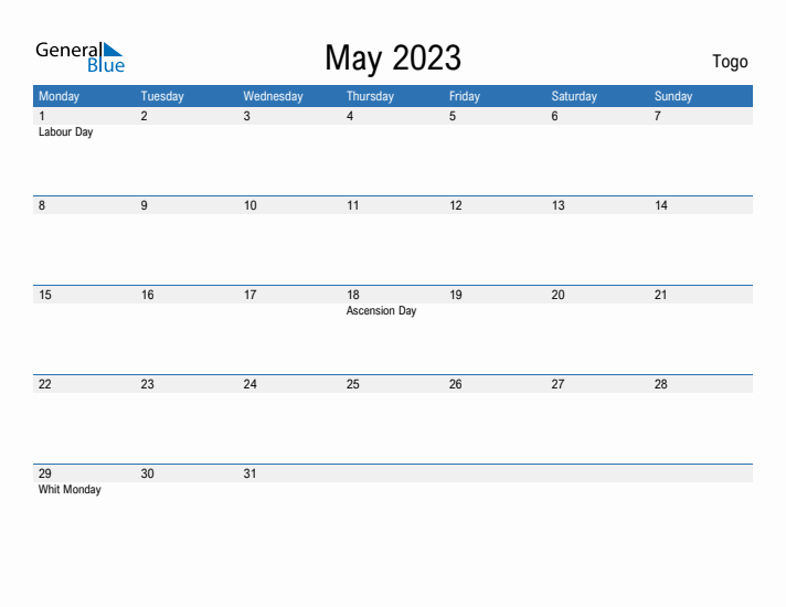 Fillable May 2023 Calendar