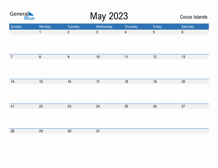 Fillable May 2023 Calendar