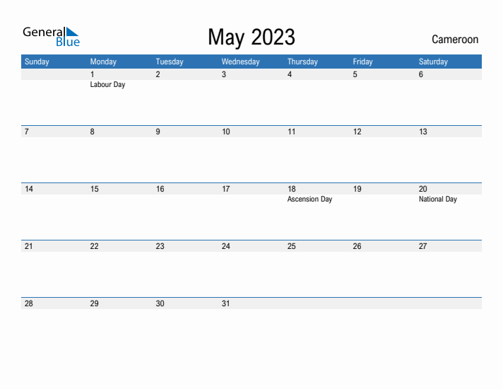 Fillable May 2023 Calendar