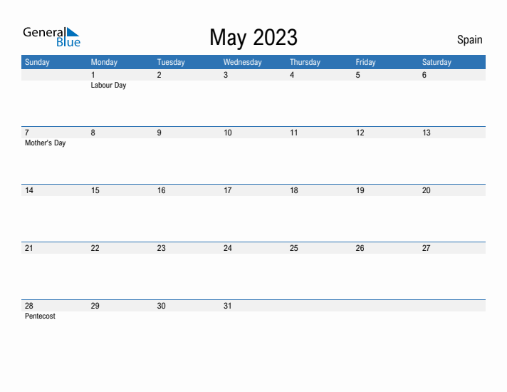 Fillable May 2023 Calendar