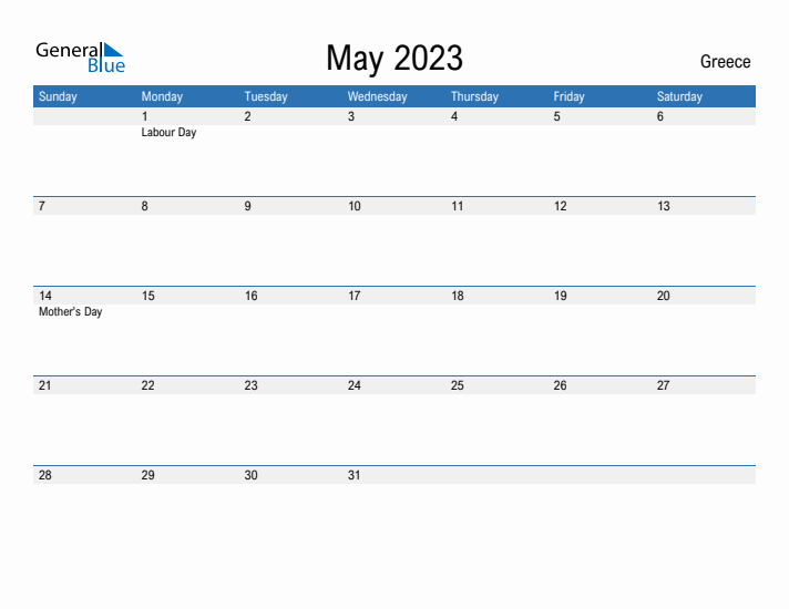 Fillable May 2023 Calendar